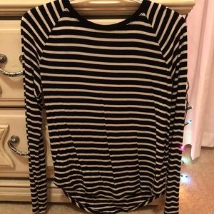 Black and white stripe shirt